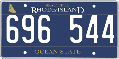 RI license plate 696544