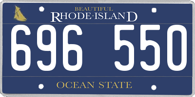 RI license plate 696550