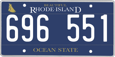 RI license plate 696551