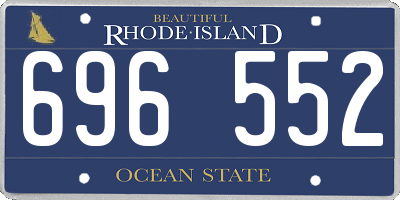 RI license plate 696552