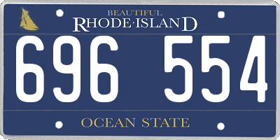 RI license plate 696554