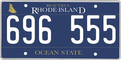RI license plate 696555