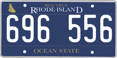 RI license plate 696556