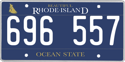 RI license plate 696557