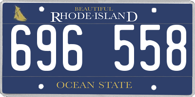 RI license plate 696558