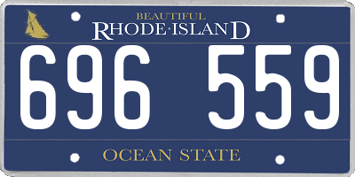 RI license plate 696559