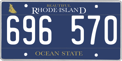 RI license plate 696570