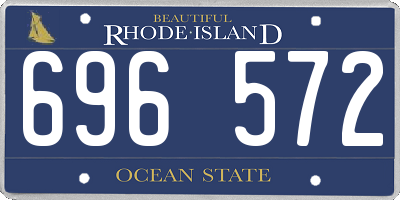 RI license plate 696572