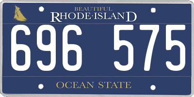 RI license plate 696575