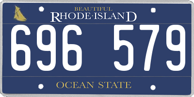 RI license plate 696579