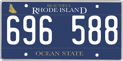 RI license plate 696588