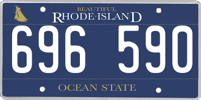 RI license plate 696590