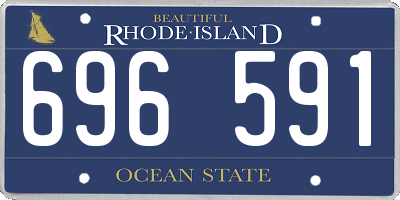 RI license plate 696591