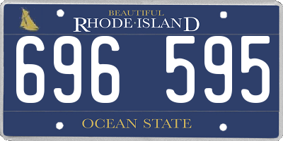 RI license plate 696595