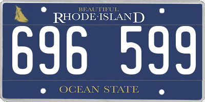 RI license plate 696599