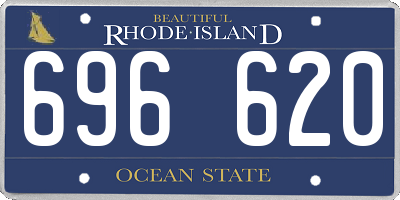 RI license plate 696620