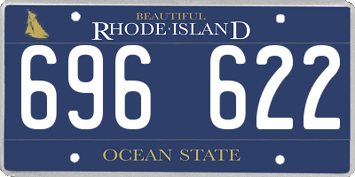 RI license plate 696622