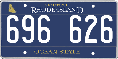 RI license plate 696626