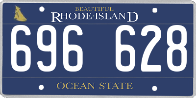 RI license plate 696628