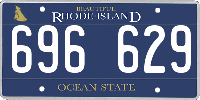 RI license plate 696629