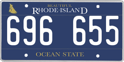 RI license plate 696655