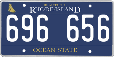 RI license plate 696656