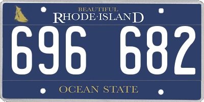 RI license plate 696682