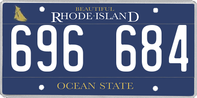 RI license plate 696684