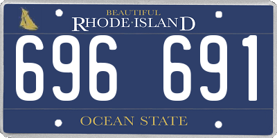 RI license plate 696691