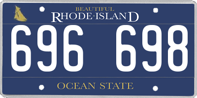 RI license plate 696698