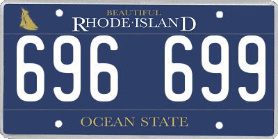 RI license plate 696699