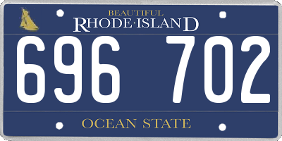 RI license plate 696702