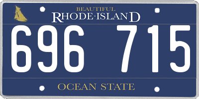 RI license plate 696715