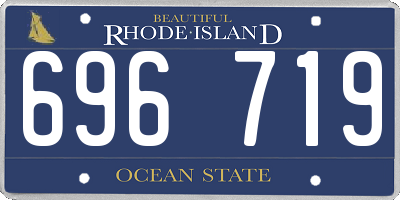 RI license plate 696719