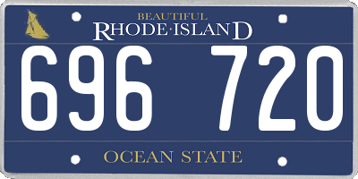 RI license plate 696720