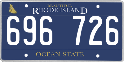 RI license plate 696726