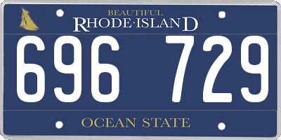 RI license plate 696729