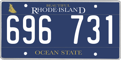 RI license plate 696731