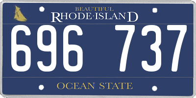 RI license plate 696737