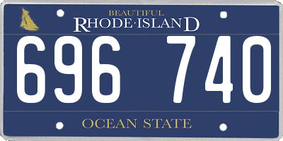 RI license plate 696740