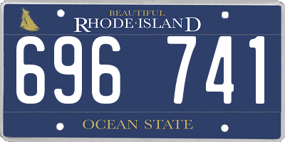 RI license plate 696741