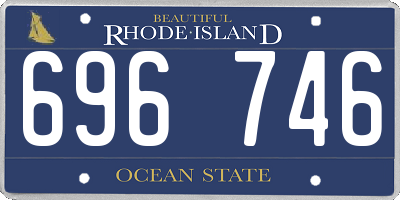 RI license plate 696746
