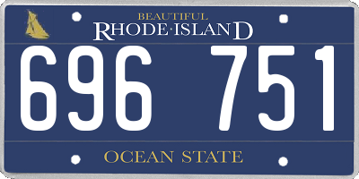 RI license plate 696751