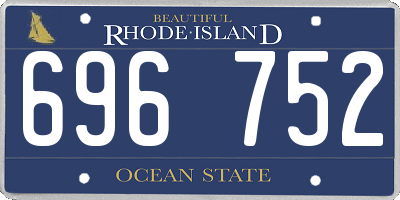 RI license plate 696752