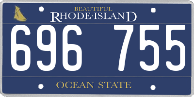 RI license plate 696755