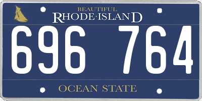 RI license plate 696764