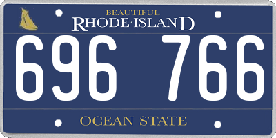 RI license plate 696766