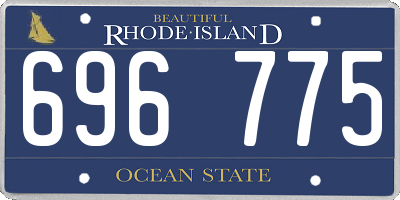 RI license plate 696775