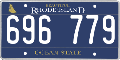 RI license plate 696779