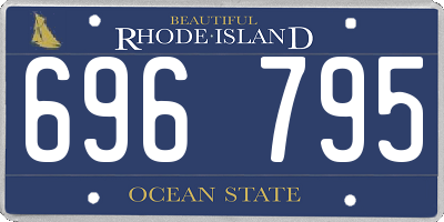 RI license plate 696795